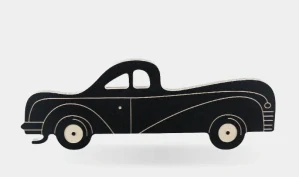 Dřevěné auto Mercury - hračka a tabulka 2v1